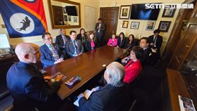 北美洲台灣商會聯合總會（北美台商會）訪問美國國會眾議員Keith Self(圖／北美台商會提供)