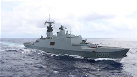 康定級飛彈巡防艦-武昌艦。（海軍提供）