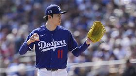 ▲佐佐木朗希熱身賽首場先發4局僅挨1安。（圖／美聯社／達志影像）