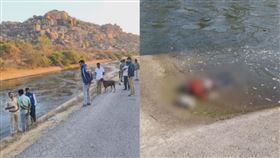 印度，卡納塔卡邦，性侵，以色列女遊客，推遊客入河，溺斃(圖／翻攝自NDTV)