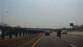 紙箱,撿拾,國道一號,鼎金交流道