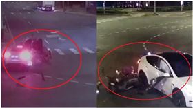 特斯拉,土城,騎士,機車,安全氣囊,撞擊,轉彎,車禍