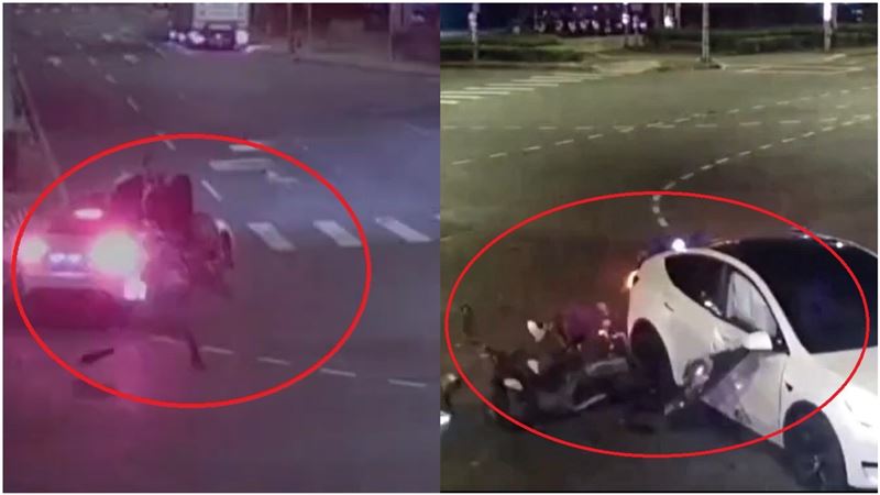 恐怖畫面曝！撞特斯拉機車碎光…騎士命危