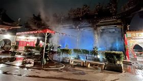 碧山巖開漳聖王廟火警。（圖／翻攝畫面）