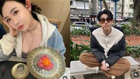 許允樂（左）和李玉璽（右）一起吃情人節大餐。（圖／翻攝自許允樂、李玉璽IG）