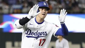 ▲大谷翔平在東京巨蛋開轟。（圖／美聯社／達志影像）