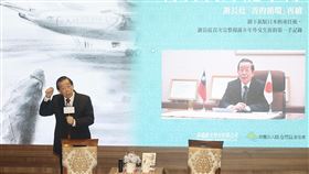 謝長廷分享駐日心情（2）「駐日八年台日友好記事簿：謝長廷『善的循環』再續」新書發表會15日下午在台北舉行，總統府資政謝長廷（圖）出席分享駐日點滴，談及初任時心情，他說就像是孤雁獨飛。中央社記者郭日曉攝  114年3月15日