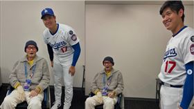 ▲大谷翔平合影長嶋茂雄，向他脫帽致敬。（圖／翻攝自IG @shoheiohtani）