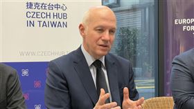 捷克參議院外委會主席費雪捷克參議院外交、國防暨安全委員會主席費雪（Pavel Fischer）15日接受媒體訪問。中央社記者吳書緯攝  114年3月15日