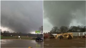 美國中部地區龍捲風　（圖／翻攝自X平台）