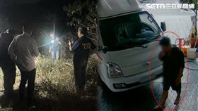 張男婦妻棄屍後開車還租賃車行，照樣抽煙行徑完全不像殺人後的緊張。（圖／翻攝畫面）