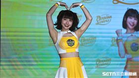 ▲PS女孩開季記者會，成員峮峮。（圖／記者劉彥池攝影）