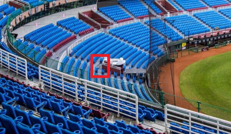 籃籃專屬應援區（紅圈處）（圖／翻攝自桃園市政府）