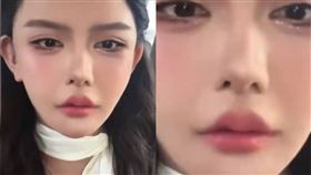 大陸,百萬網紅,韓安冉,離婚,整型,鼻子（圖／翻攝自微博）