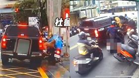 比特犬,騎士,車窗,PTT,故意(圖/翻攝畫面)
