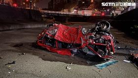 酒駕,墜溪,車禍,意外,台中（圖／翻攝畫面）