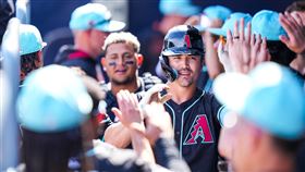 ▲卡洛爾（Corbin Carroll）11秒跑出三壘安打。（圖／翻攝自響尾蛇推特）