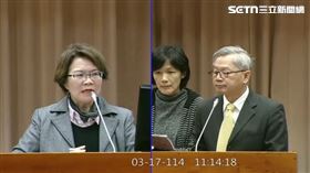 ▲劉書彬質詢國科會主委吳誠文時，數度將晶片製程單位「奈米(nm)」說成「米(m)」。