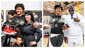 ▲前湖人名將萊德（Isaiah Rider Jr.）兒子有意願代表台灣男籃出賽。（圖／翻攝自圓球艾迪臉書）