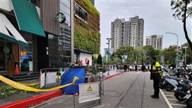 勤美誠品,墜樓,台中,墜落,意外（圖／翻攝畫面）