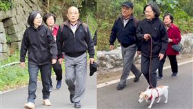 蔡英文約蘇貞昌爬山。（圖／翻攝自蔡英文、蘇貞昌臉書）