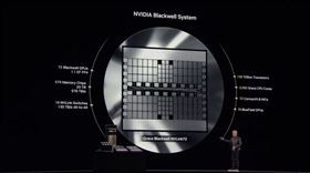 ▲黃仁勳在介紹AI頂級新技術需要的細節元件。（圖／翻攝自Nvidia GTC網站） 