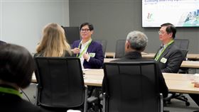 陳其邁身為全台唯一受邀出席輝達GTC大會的首長率團直搗輝達全球總部，聚焦智慧高雄燈塔計畫。（圖／翻攝畫面）