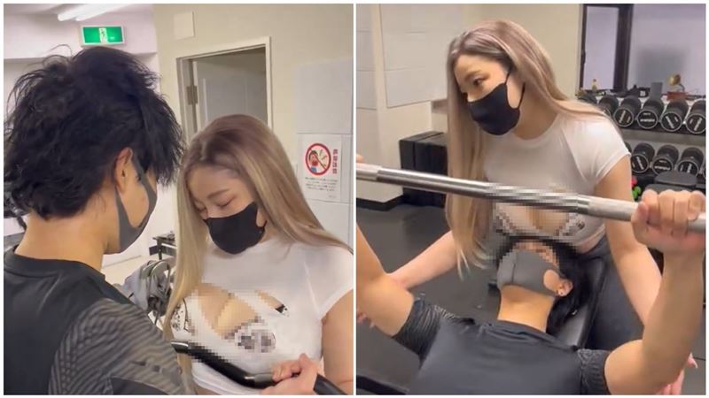 爆乳女教練「壓臉片」瘋傳！畫面全網暴動