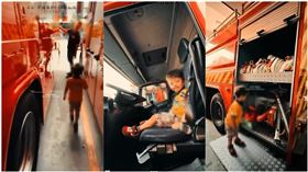 台中市,北屯區,男童,義消,父親,消防車,短片,救護員▲圖片描述。（圖／家屬提供） 