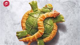 必勝客,芝心蛇進草仔龜比薩(必勝客 提供)