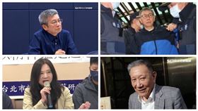 ▲柯文哲（右）、沈慶京（右下）、應曉薇（左下）、李文宗（左）同日出庭。（圖／資料畫面）

