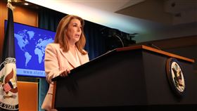 美國國務院發言人美國國務院19日關切南非外交部逕自將「台北聯絡代表處」更名為「台北商務辦事處」，指這是北京逐漸試圖將台灣孤立於國際社會。圖為美國國務院發言人布魯斯。 中央社記者鍾佑貞華盛頓攝 114年3月20日