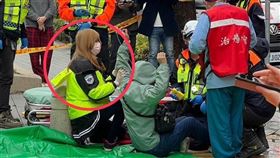  3歲童洗澡溺斃，金髮女義消，熱心CPR，家屬質疑闖現場亂壓，壓肚子(圖／家屬提供)