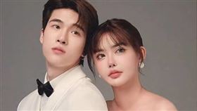 韓安冉（右）第四段婚姻嫁給宋皓然（左）。（圖／翻攝自微博）