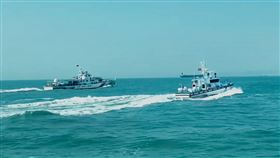 中國海警,海巡,金門,驅離。（圖／海巡署提供） 