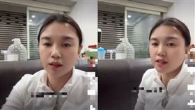▲陸配小微遭限期離境不滿開嗆。（圖／翻攝抖音）

