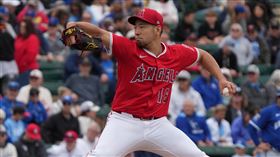 ▲菊池雄星熱身賽先發5局僅失1分，天使再見暴投輸球。（圖／路透社／達志影像）