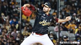 ▲中職36年熱身賽，樂天桃猿先發投手魔神樂。（圖／記者劉彥池攝影）