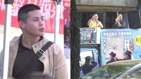 ▲閩南狼出席「罷免賴士葆」游智彬現身宣傳車鬧場。（組合圖）