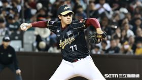 ▲中職36年熱身賽，樂天桃猿第2任投手莊昕諺。（圖／記者劉彥池攝影）
