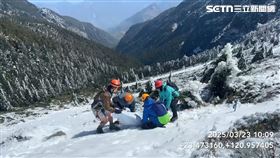 玉山,罹難,山友,遺體,搜救,畫面,救援（圖／南投消防局提供）