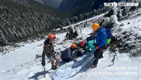 玉山,罹難,山友,遺體,搜救,畫面,救援（圖／南投消防局提供）