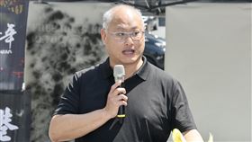 香港基本法23條實施將滿一年行動（3）在台港人團體香港邊城青年與多個民團23日台北舉行「香港基本法23條實施將滿一年－反對香港國安惡法、聲援香港政治犯、拒絕中國跨境鎮壓」行動，人權工作者李明哲（圖）到場，進行街頭短講。中央社記者張皓安攝  114年3月23日