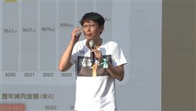 民眾黨【𝟯𝟮𝟯人民要當家 全民問政宣講】現場，黨主席黃國昌宣講（圖／翻攝畫面）