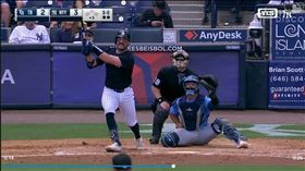 ▲洋基捕手威爾斯（Austin Wells）近2場比賽敲3轟。（圖／翻攝自MLB官網）