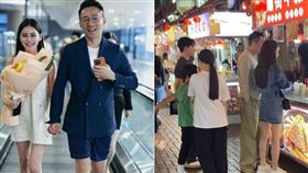 汪小菲被目擊帶孩子去逛夜市。（圖／翻攝自小紅書）