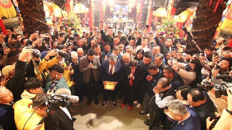 大甲媽遶境彰化　縣府中庭施工不開放休息