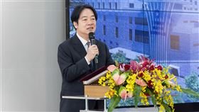 賴清德總統今（25）日上午出席國防醫學院三軍總醫院松山分院「航空醫學大樓」落成啟用典禮。（圖／總統府提供)