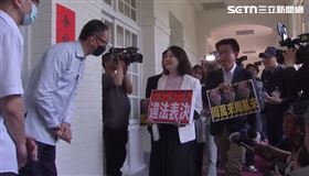 ▲民進黨團赴立法院長辦公室找韓國瑜。