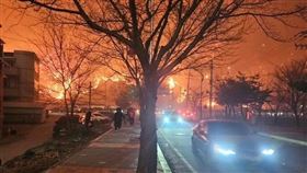 ▲南韓野火。（圖／翻攝自X平台 @WeatherMonitors）